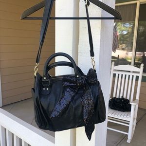 Steve Madden Sequin Bow Satchel